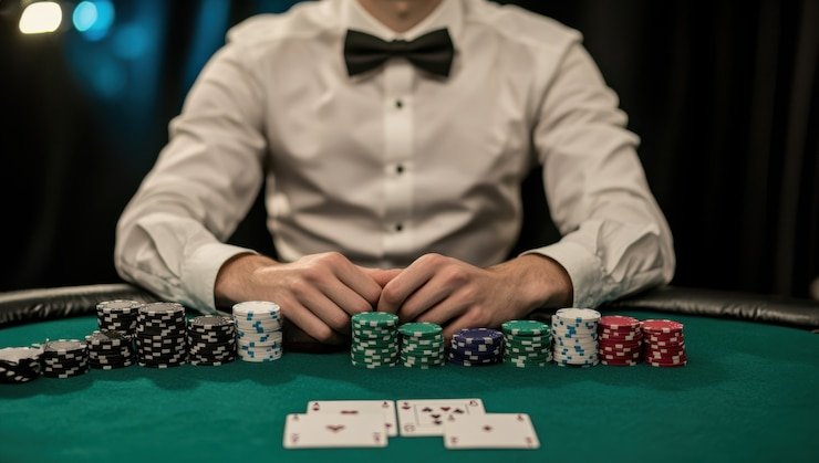Tata letak meja roulette dengan zona taruhan Tata letak meja roulette dengan zona taruhan